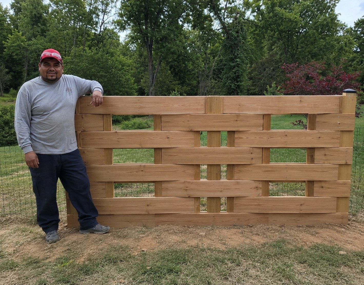 Vero stacked fence panel